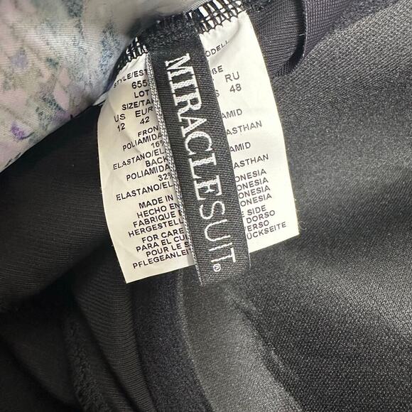 NEW Miraclesuit Mood Ring Sanibel One Piece Bikini Women's Purple Size 12 - Picture 4 of 5